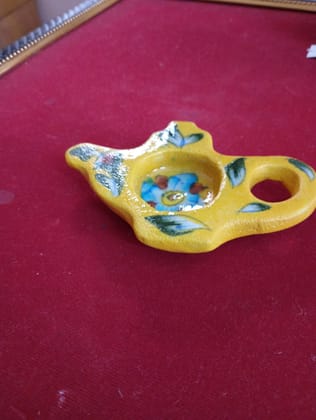 Jaipur blue pottery Tea bag holder Kettle shaped