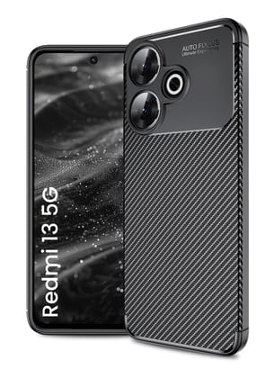 Aramid Fibre Series Shockproof Armor Back Cover for Poco M6 Plus 5G, Redmi 13 5G, 6.79 inch, Black