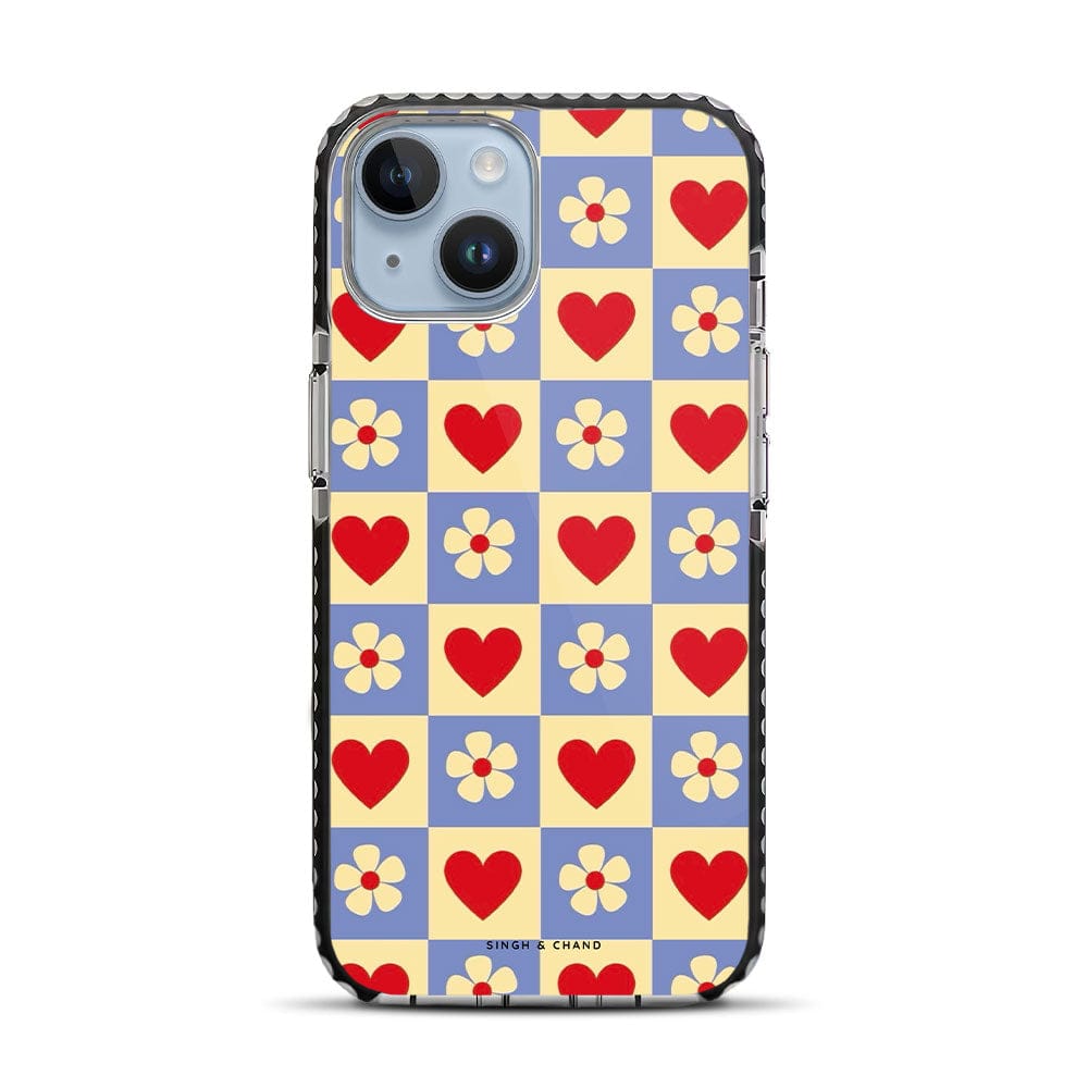 Flower and Heart iPhone 14 Stride Phone Case-Stride
