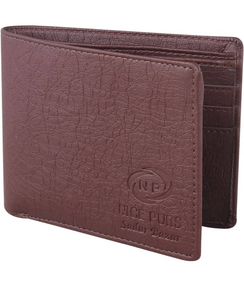 Nice Purse Brown PU Men's Regular Wallet ( Pack of 1 )