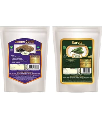 Biotic Karela & Jamun Seed Powder for Diabetes Powder 200 gm Pack of 2