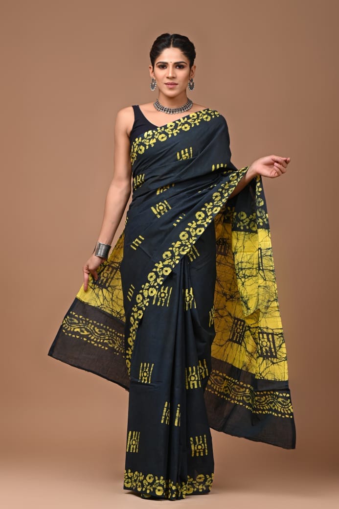 Jaipur Hand Block Print Saree