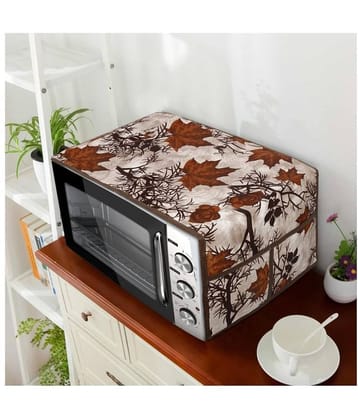 Generic Single Polyester Brown Microwave Oven Cover - 20-22L