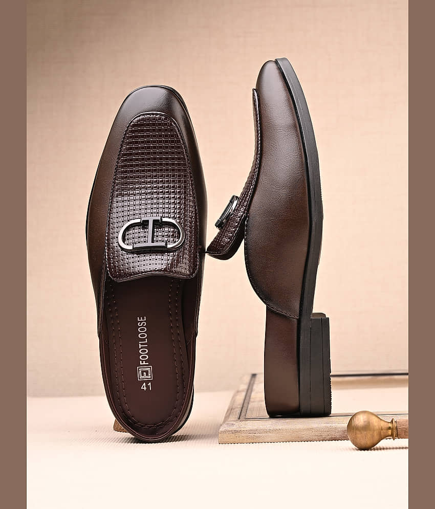 Footloose Brown Men's Slip on Shoes