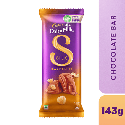 Cadbury Dairy Milk Silk Dairy Milk Silk - Hazelnut Chocolate Bar, 143 g