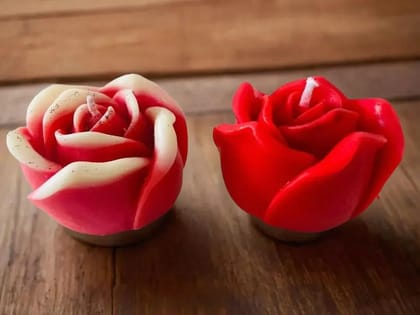 French Rose with our hand-poured soy wax flower candles