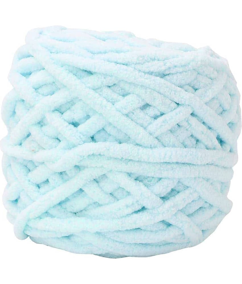 PRANSUNITA Super Thick Fluffy Jumbo Polyester Baby Blanket Chenille Yarn for Knitting, Crochet & Home Decor Projects, Afghans, throw pillows, cushions & blankets. -100 GMS – 6mm thickness