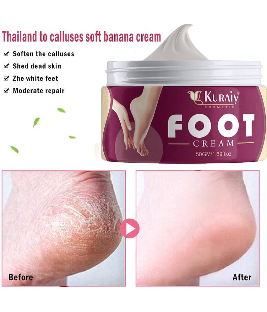 KURAIY Foot Crack Cream For Dry Cracked Heels & Feet Foot Cream (50gm)