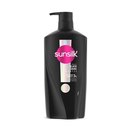 Sunsilk Radiant Black Shine Shampoo 650 ml || Infused with 3% VITA-GLOSS COMPLEX* || Gives Glass Shine Hair Sunsilk Radiant Black Shine Shampoo 650 ml || Infused with 3% VITA-GLOSS COMPLEX* || Gives Glass Shine Hair - Black / 650 ml (Pack of 1)