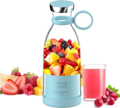 Portable Blender, USB Rechargeable Mini Juicer Blender, Electric Juicer Bottle Blender Grinder Mixer, Personal Size Blender for Juices, Shakes and Smoothies,Fruit Juicer Machine