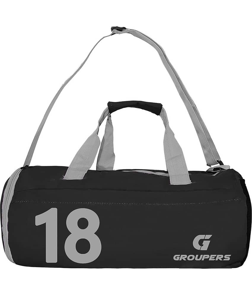 GROUPERS Polyester BLACK 22 Ltrs Gym Bag