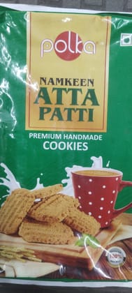 Polka Namkeen Atta Patti Premium handmade Cookies 