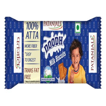Patanjali Doodh Biscuits, 35 gm - Patanjali Doodh Biscuits, 35 gm