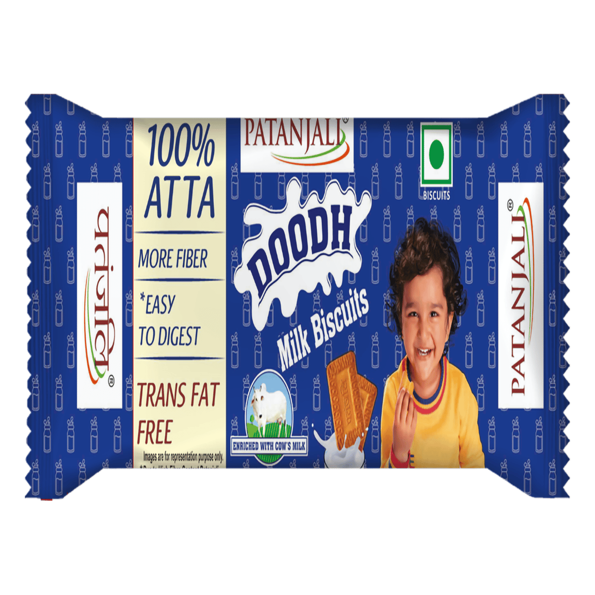 Patanjali Doodh Biscuits, 35 gm - Patanjali Doodh Biscuits, 35 gm