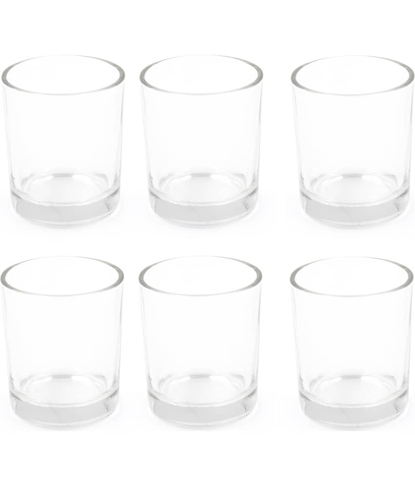 Green plant indoor Shot Glasses  6 PCS Glass Plain Shot Glasses 40 ml ( Pack of 6 ) Transparent
