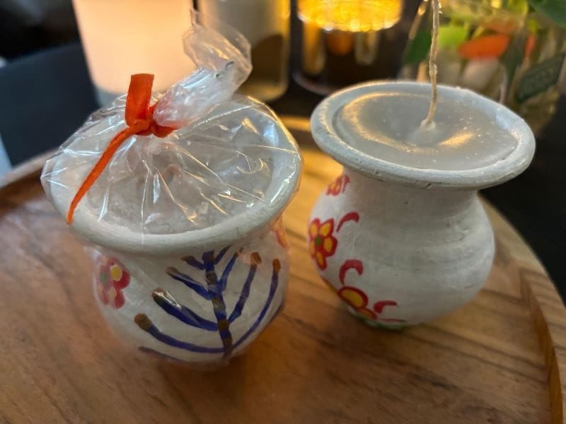 ASOMI DECORATIVE HANDPAINTED POT CANDLE