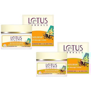Lotus Herbals Quincenourish Quince Seed Massage Cream  Nourishes Skin  For All Skin Types  50G ( Pack Of 2 )