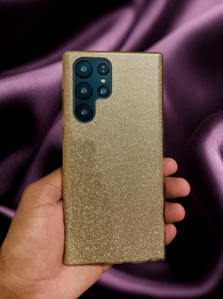 Bling Shining Gold Glitter Cover-Samsung Galaxy S23 Ultra