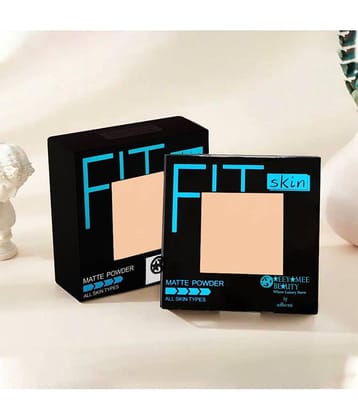 Adbeni Fit Skin Matte Compact Powder 12gm | Lightweight & Long-Lasting | (Shade-02)