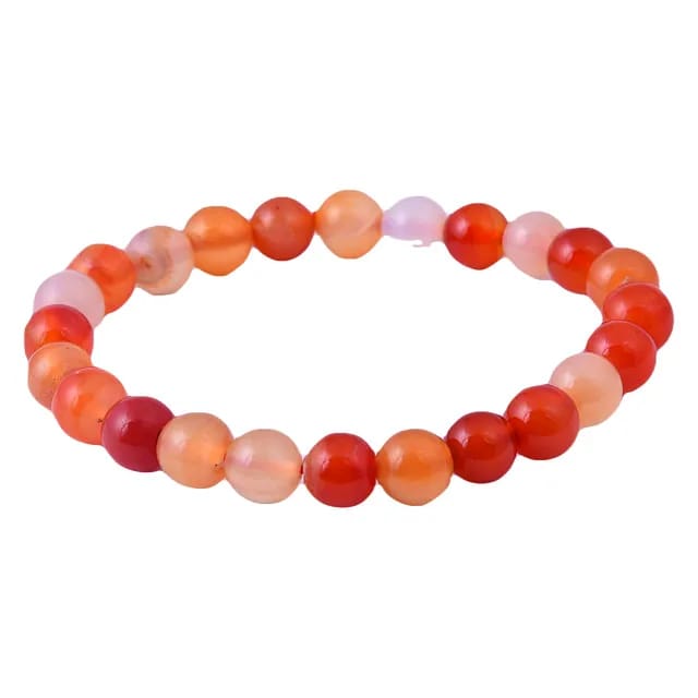 Carnelian Bracelet Healing and Vastu, Meditation, Protection Stylish Bracelet for Girls/Boys/Women(KI_128)  by Krishna Impex