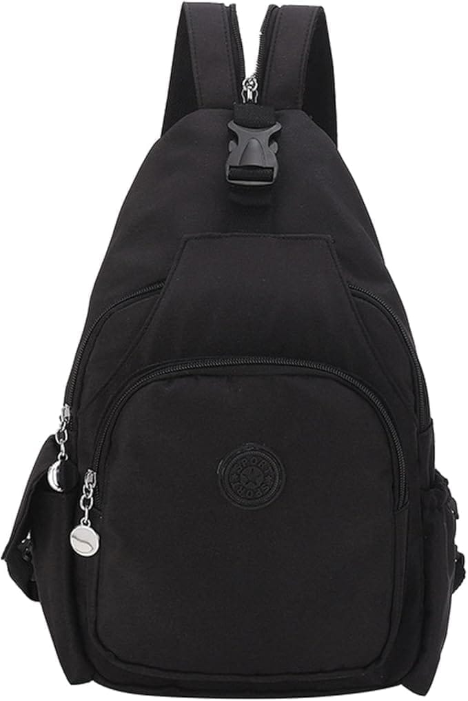 Black Sling Bag - Lightweight & Water-Resistant