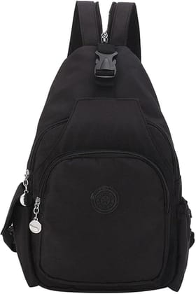 Black Sling Bag - Lightweight & Water-Resistant Black Sling Bag - Lightweight & Water-Resistant