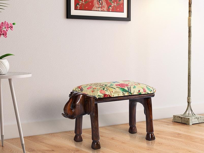 India Circus Bird Land Elephant Pouffe (By Krsnaa Mehta)