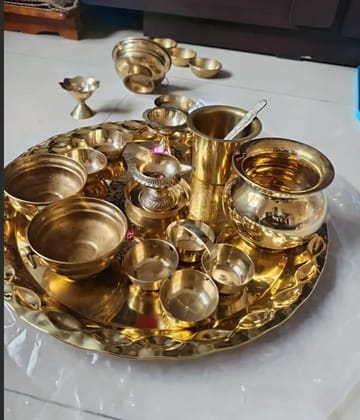 Brass Pooja Thali