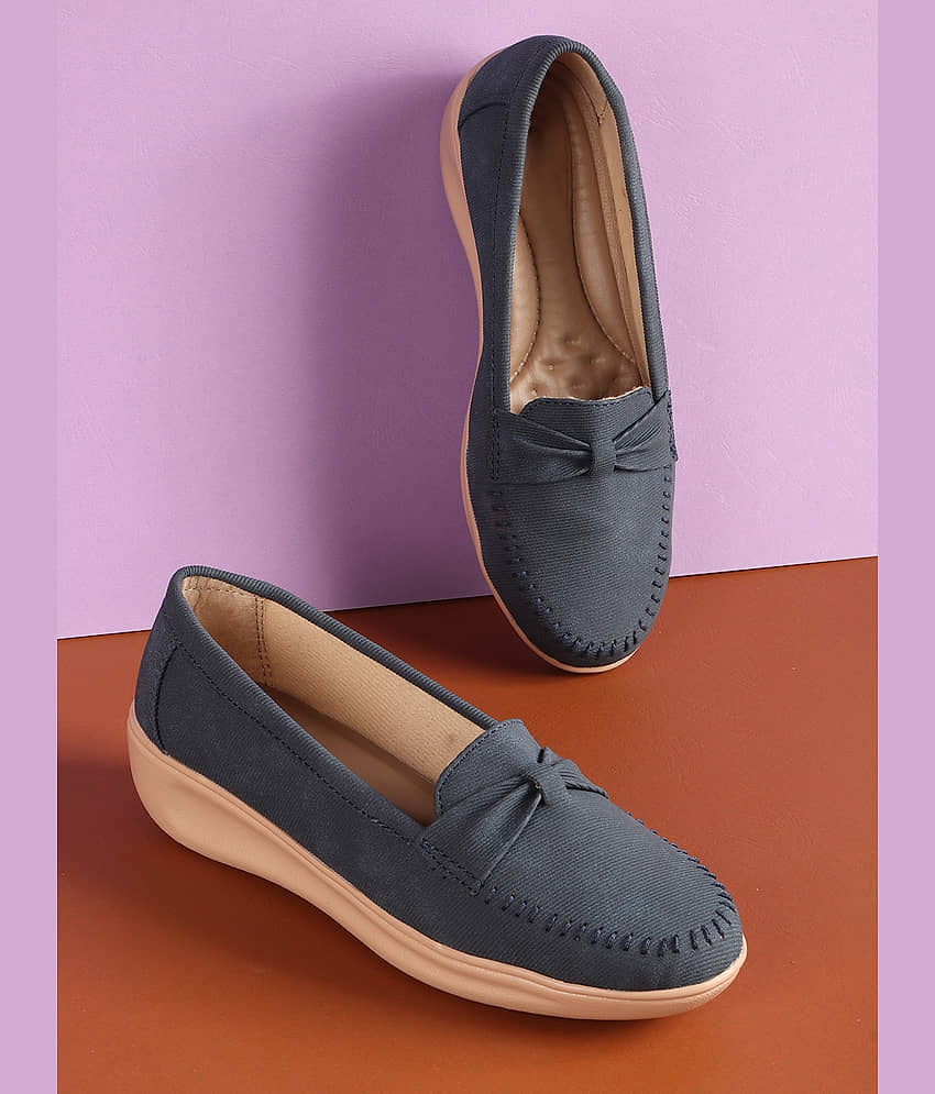 Aroom Blue Women's Loafers