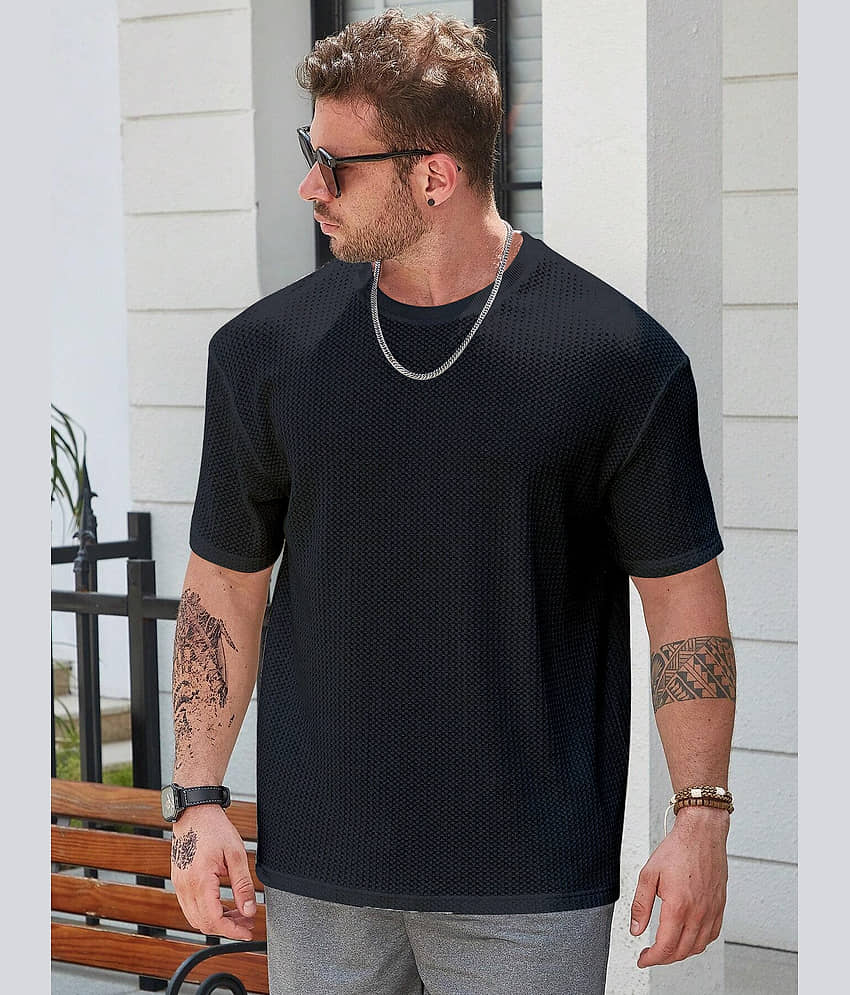 fashion and youth Pack of 1 Cotton Blend Oversized Fit Men's T-Shirt ( Green )