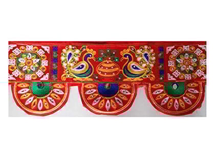 VARNI CREATION Moti Diwali Decoration Traditional Toran for Door , 37-inch Multicolour
