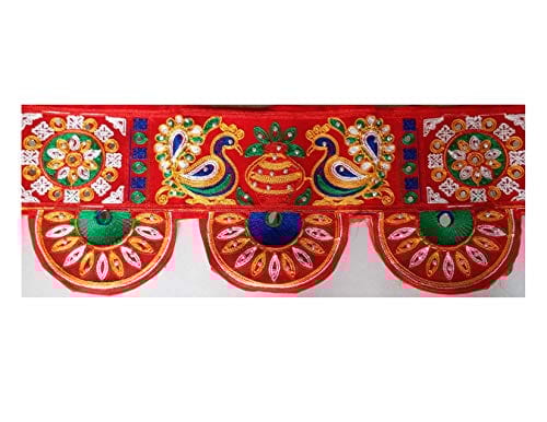 VARNI CREATION Moti Diwali Decoration Traditional Toran for Door , 37-inch Multicolour