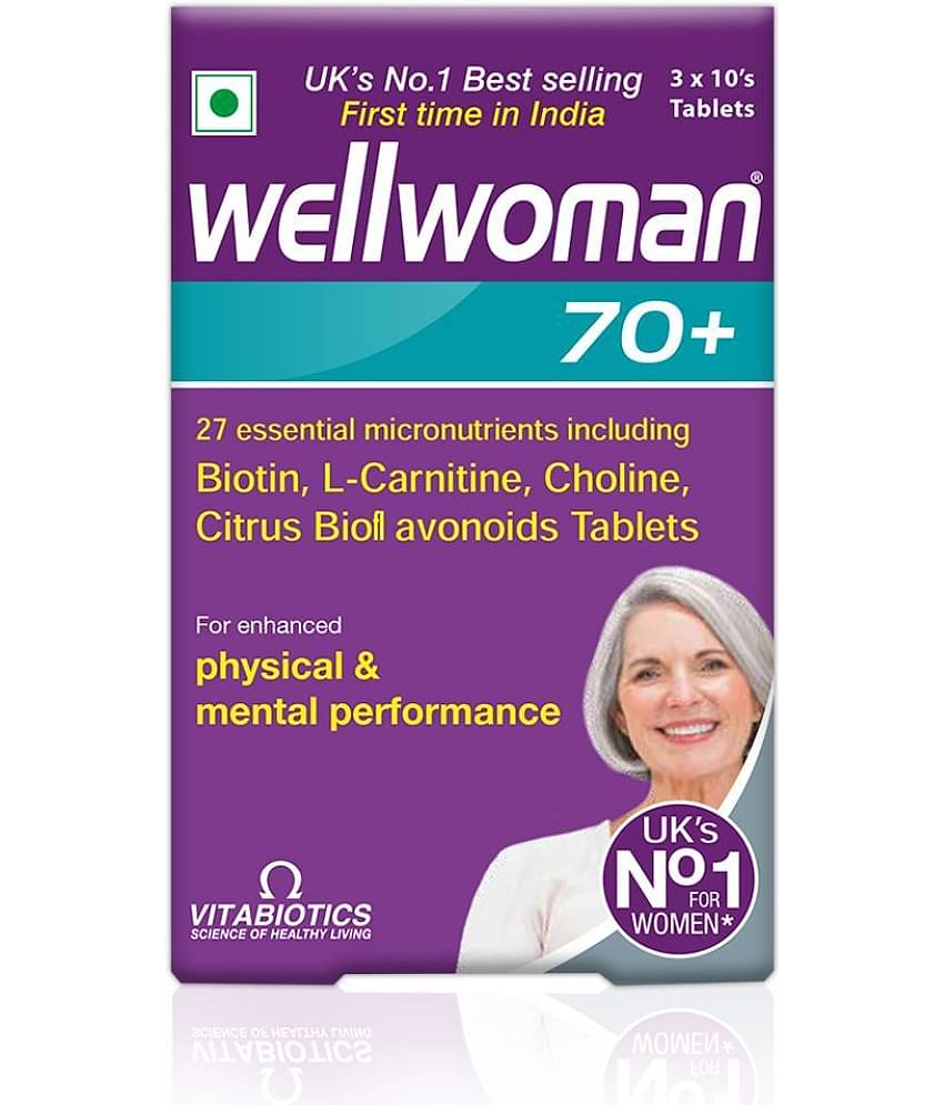 Wellwoman 70+ Multivitamin health supplements for women- 30 tablets health supplement 30 no.s Multivitamins Tablets