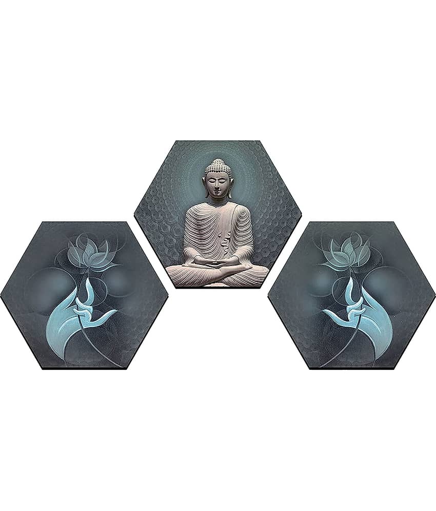 Indianara Hexagon Paintings MDF Painting Without Frame