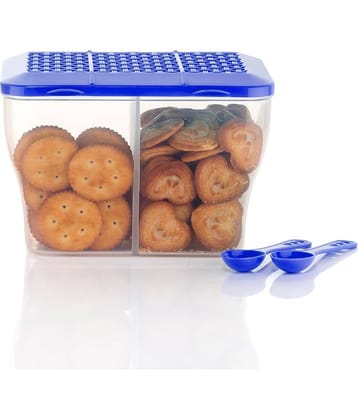 MAGICSPOON Plastic Blue Multi-Purpose Container ( Set of 1 )