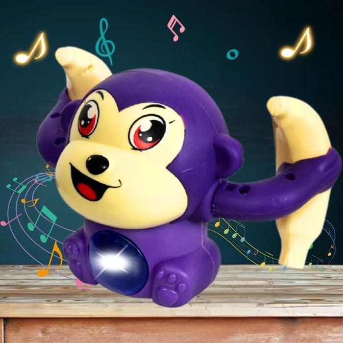 PlayMagic Musical Rolling Monkey Purple