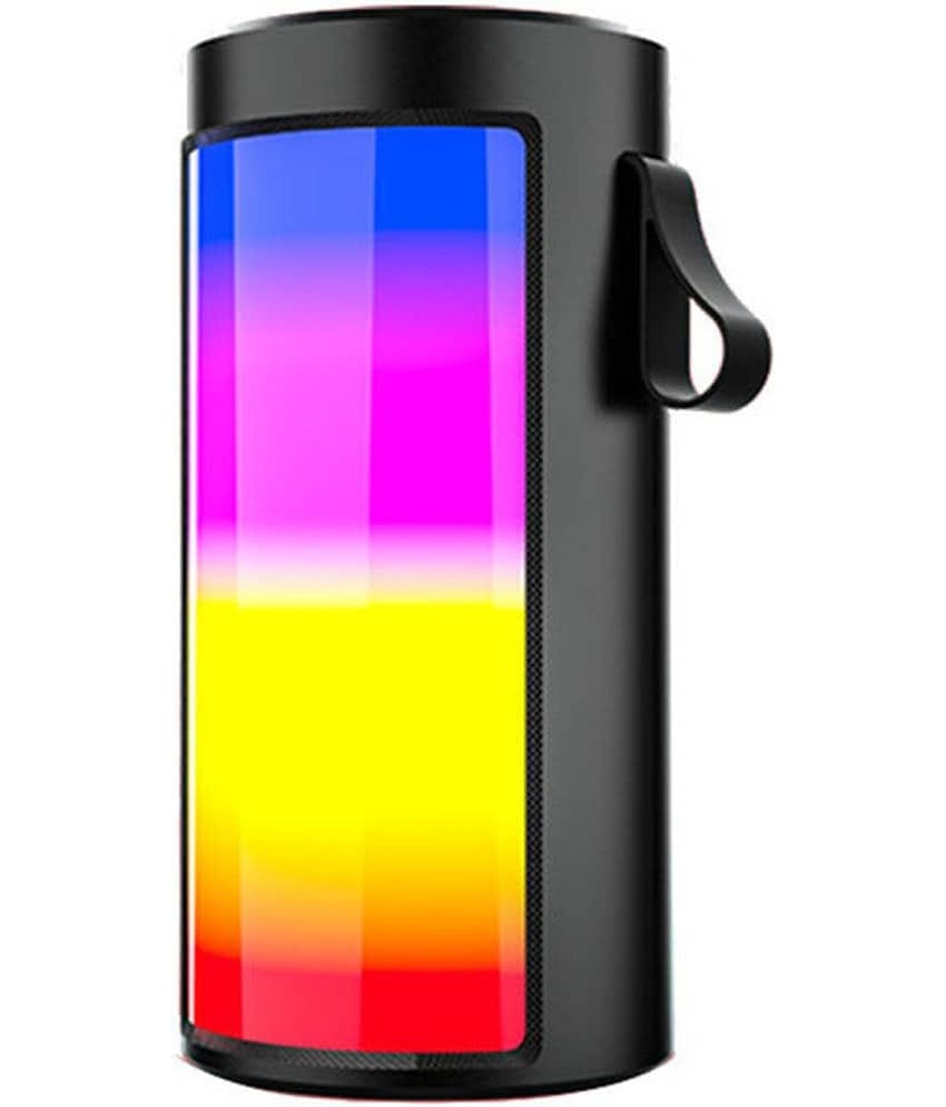 VEhop 1201 RGB 10 W Bluetooth Speaker Bluetooth V 5.1 with USB,SD card Slot,Aux Playback Time 6 hrs Black