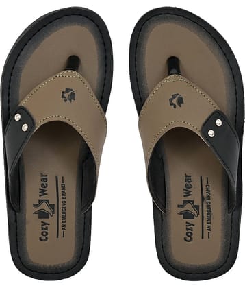 Cozy Wear Green Men's Thong Flip Flop