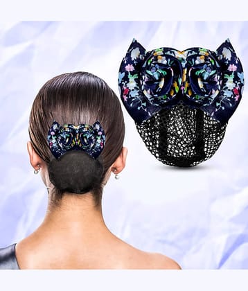 LYKAA Blue Bun Clip ( Pack of 1 )