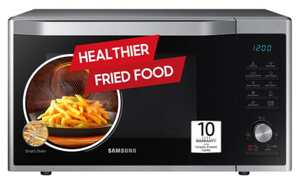 Samsung 32L, Slim Fry, Convection Microwave Oven with Tandoor and Curd making(MC32A7035CT/TL, Stainless Steel, Ceramic Enamel Cavity with 10 Year Warranty) Samsung 32L, Slim Fry, Convection Microwave Oven with Tandoor and Curd making(MC32A7035CT/TL, Stai