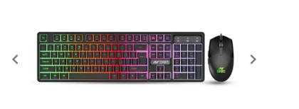 Ant Esports KM1650 Gaming Keyboard & Mouse Combo, Wired Backlit Rainbow LED Keyb