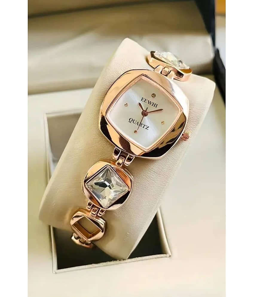 EEWHI Rose Gold Metal Analog Womens Watch