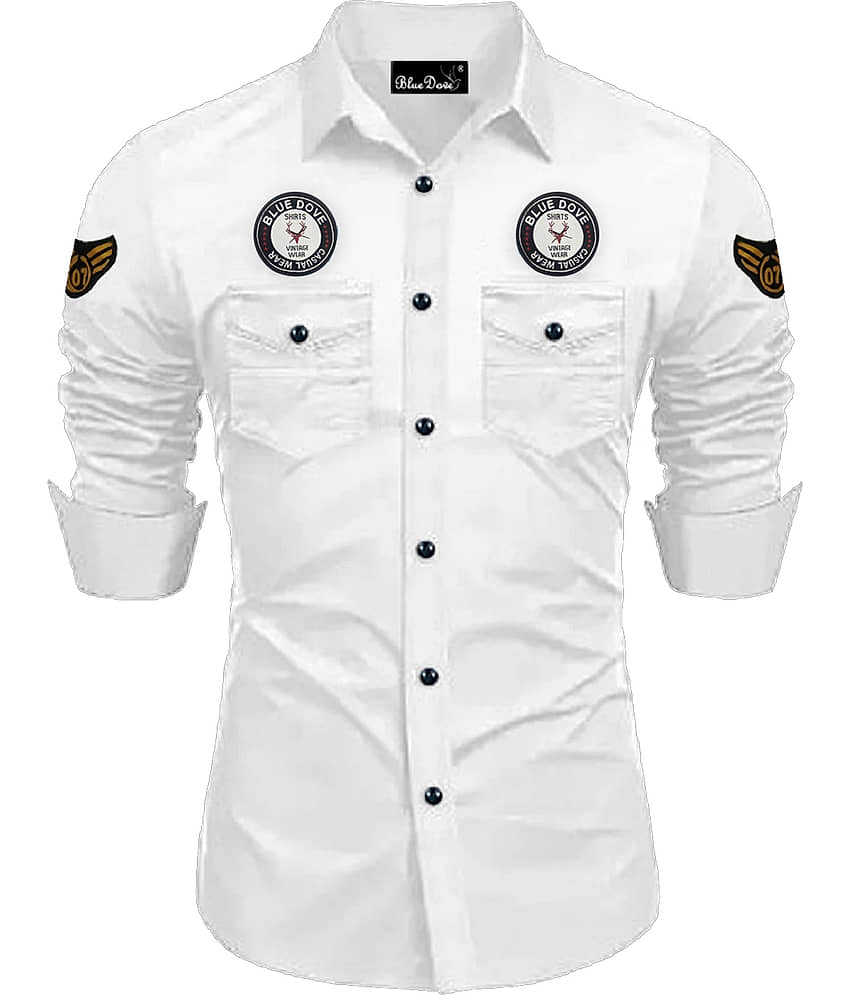 Blue dove Cotton Blend Regular Fit Solids Full Sleeves Men's Casual Shirt - Maroon ( Pack of 1 )