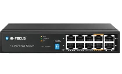 Hi-Focus HF-S08E2-120WH 10 PORT PoE Switch Hi-Focus HF-S08E2-120WH 10 PORT PoE Switch