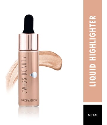 Swiss Beauty Liquid Highlighter (Shade-Metal), 18ml