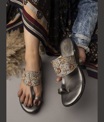 Shoetopia - Gray Women's Slip On Heels