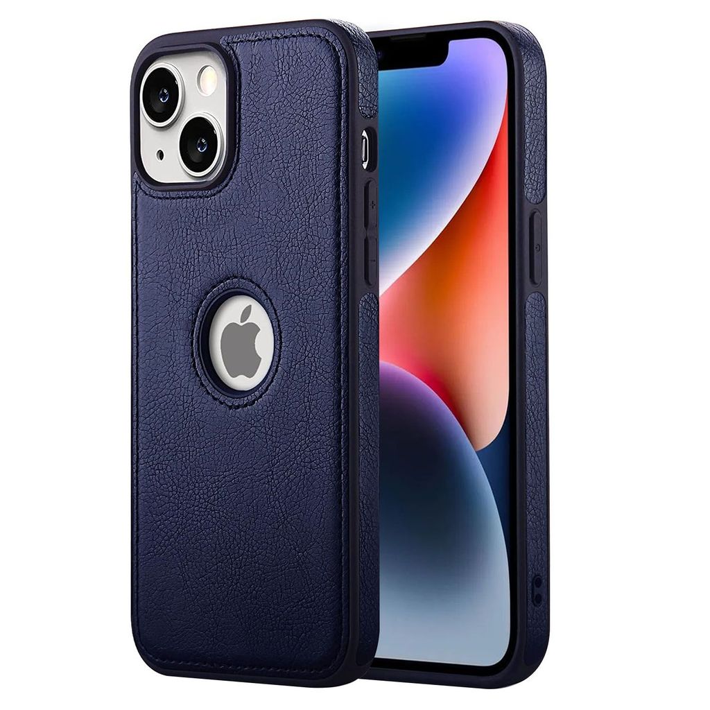 LIRAMARK PU Leather Flexible Back Cover Case Designed for iPhone 14 Plus (6.7 inch)