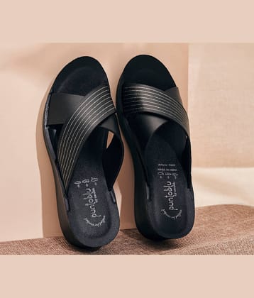 Puntoblu Black Women's Slip On Heels