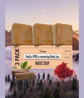 Treszo Beauty Gharr Magic Soap for All Skin Type ( Pack of 3 )