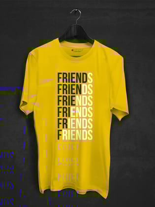 Friends and friends Group T-shirt-Yellow / XS